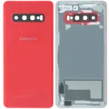 Back Cover Glass For Samsung Galaxy S10 (Service Pack) (Red)