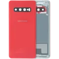 Back Cover Glass For Samsung Galaxy S10 (Service Pack) (Red)