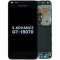 OLED Assembly With Frame For Samsung Galaxy S Advance GT-i9070 (Service Pack) (Black)