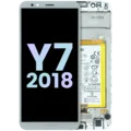 LCD Assembly With Frame For Huawei Y7 2018 LDN-L01 (Huawei Genuine) (White)