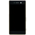 LCD Assembly With Frame For Sony Xperia M5 E5603 (Genuine) (Gold)