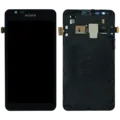 LCD Assembly With Frame For Sony Xperia E4g E2003 (Genuine) (Black)
