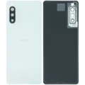Back Cover Glass With Camera Lens For Sony Xperia 10 II (Genuine) (White)