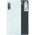 Back Cover Glass With Camera Lens For Sony Xperia 10 II (Genuine) (White)