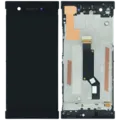 LCD Assembly With Frame For Sony Xperia XA1 (Genuine) (Black)