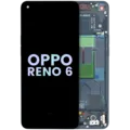 OLED Assembly With Frame For Oppo Reno 6 5G (Genuine) (Black)