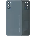 Back Cover Glass With Camera Lens For Oppo Reno 4 5G (Genuine) (Black)