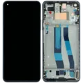 OLED Assembly With Frame Compatible For Xiaomi Mi 11 Lite (Genuine) (Black)