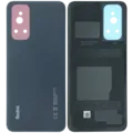 Back Cover Glass Without Camera Lens For Xiaomi Redmi Note 11s (Genuine) (Black)