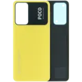 Back Cover Glass Without Camera Lens For Xiaomi Poco M4 Pro 5G (Genuine) (Yellow)