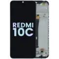 LCD Assembly With Frame For Xiaomi Redmi 10C (Genuine OEM) (All Color)