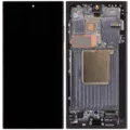 OLED Assembly With Frame For Samsung Galaxy S24 Ultra (US & International Version) (Aftermarket Pro) (120Hz) (Titanium Black)