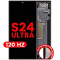 OLED Assembly With Frame For Samsung Galaxy S24 Ultra (US & International Version) (Aftermarket Pro) (120Hz) (Titanium Black)