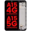 OLED Assembly With Frame Compatible For Samsung Galaxy A15 4G (A155 / 2023) / A15 5G (A156 / 2023) (6.36" )(Aftermarket Plus) (All Colors)