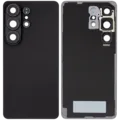 Back Cover Glass With Camera Lens For Samsung Galaxy S26 Ultra (Aftermarket Plus) (Black)