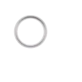 Back Camera Bezel Ring Only For iPhone 16e / 17e (White) (10 Pack)