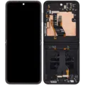Inner OLED Assembly With Frame Compatible For Samsung Galaxy Z Flip 7 FE 5G (F761) (US & International) ((Refurbished) (Black)