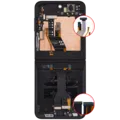 Inner OLED Assembly With Frame Compatible For Samsung Galaxy Z Flip 7 FE 5G (F761) (US & International) ((Refurbished) (Black)