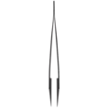 TW32 Black Flat Tip ESD-Safe Ceramic Tweezer (2UUL)