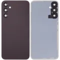 Back Cover With Camera Lens For Samsung Galaxy A24 4G (A245 / 2023)(No Logo) (Aftermarket Plus) (Dark red)