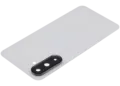 Back Cover Glass With Camera Lens For Samsung Galaxy A36 5G (A366 / 2025) (No Logo) (Aftermarket Plus) (White)