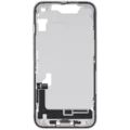 Mid-Frame Housing W/ Charging Port Flex & Small Parts For iPhone 16e / 17e (EU / Global Version) (Used OEM Pull: Grade C) (White)