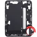 Mid-Frame Housing W/ Charging Port Flex & Small Parts For iPhone 16e / 17e (EU / Global Version) (Used OEM Pull: Grade C) (Black)