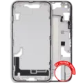 Mid-Frame Housing W/ Small Parts For iPhone 16e / 17e (EU / Global Version) (Used OEM Pull: Grade B) (White)