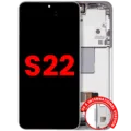 OLED Assembly With Frame For Samsung Galaxy S22 5G (US & International) (Aftermarket Plus) (White)