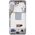 OLED Assembly With Frame For Samsung Galaxy S22 5G (US & International) (Aftermarket Plus) (White)