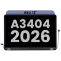 Complete LCD Display Assembly For MacBook Neo 13" A3404 (2026) (Used OEM Pull: Grade A) (Indigo)