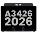 Complete LCD Display Assembly For MacBook Pro 14" A3426 (2026) (Used OEM Pull: Grade A) (Space Black)