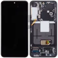 OLED Assembly With Frame For Samsung Galaxy S22 5G (US & International) (Aftermarket Plus) (Phantom Black)