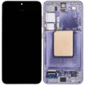 OLED Assembly With Frame For Samsung Galaxy S24 5G (US & International Version) (Aftermarket Plus) (Cobalt Violet)