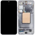 OLED Assembly With Frame For Samsung Galaxy S24 5G (US & International Version) (Aftermarket Plus) (Sapphire Blue)