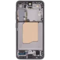OLED Assembly With Frame For Samsung Galaxy S25 5G (US & International) (Aftermarket Plus) (Silver Shadow)