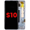 OLED Assembly With Frame For Samsung Galaxy S10 (Aftermarket Plus) (Prism Blue)