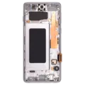 OLED Assembly With Frame For Samsung Galaxy S10 (Aftermarket Plus) (Prism White)