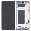OLED Assembly With Frame For Samsung Galaxy S10 Plus (Aftermarket Plus) (Prism White)