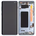 OLED Assembly With Frame For Samsung Galaxy S10 Plus (Aftermarket Plus) (Prism Blue)