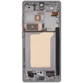 OLED Assembly With Frame For Samsung Galaxy S25 Ultra 5G (US & International) (Aftermarket Pro) (120Hz) (Titanium White Silver)