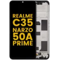 LCD Assembly With Frame For Realme C35 / Narzo 50A Prime (Refurbished) (All Colors)