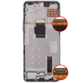 LCD Assembly With Frame For Honor X8A / X50i / 90 Lite (Refurbished) (Titanium Silver)