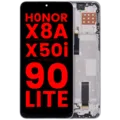 LCD Assembly With Frame For Honor X8A / X50i / 90 Lite ((Aftermarket Plus)) (Titanium Silver)