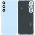 Back Cover Glass With Camera Lens For Samsung Galaxy S24 FE (Service Pack) (Blue)