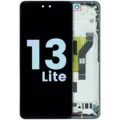 OLED Assembly With Frame for Xiaomi 13 Lite (Service Pack) (Black)