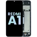 LCD Assembly With Frame for Xiaomi Redmi A1 (Service Pack) (Black)