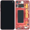 OLED Assembly With Frame for Samsung Galaxy S10e (Service Pack) (Cardinal Red)