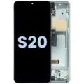 OLED Assembly With Frame for Samsung Galaxy S20 (Service Pack) (Cloud White)