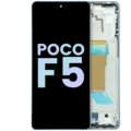 OLED Assembly With Frame for Xiaomi Poco F5 (Service Pack) (Blue)